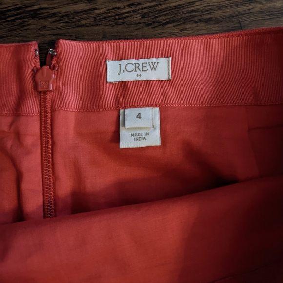 J. Crew Coral Skirt Lace Detail - Picture 4 of 5